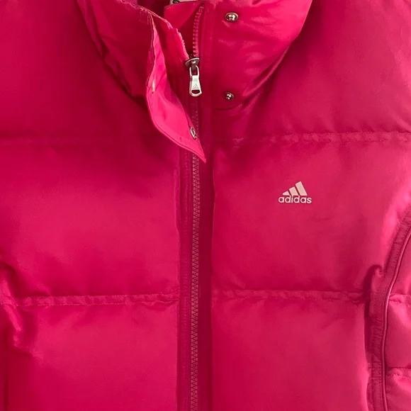 (NEW)adidas Hot Pink Down Puffer Vest - Picture 4 of 16